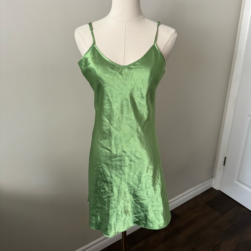 Vintage peridot tinkerbell slip dress S - Picture 2 of 7